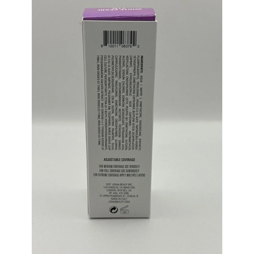 UOMA Beauty‎ Say What?! Weightless Soft Matte  Foundation White Pearl T1N BNIB
